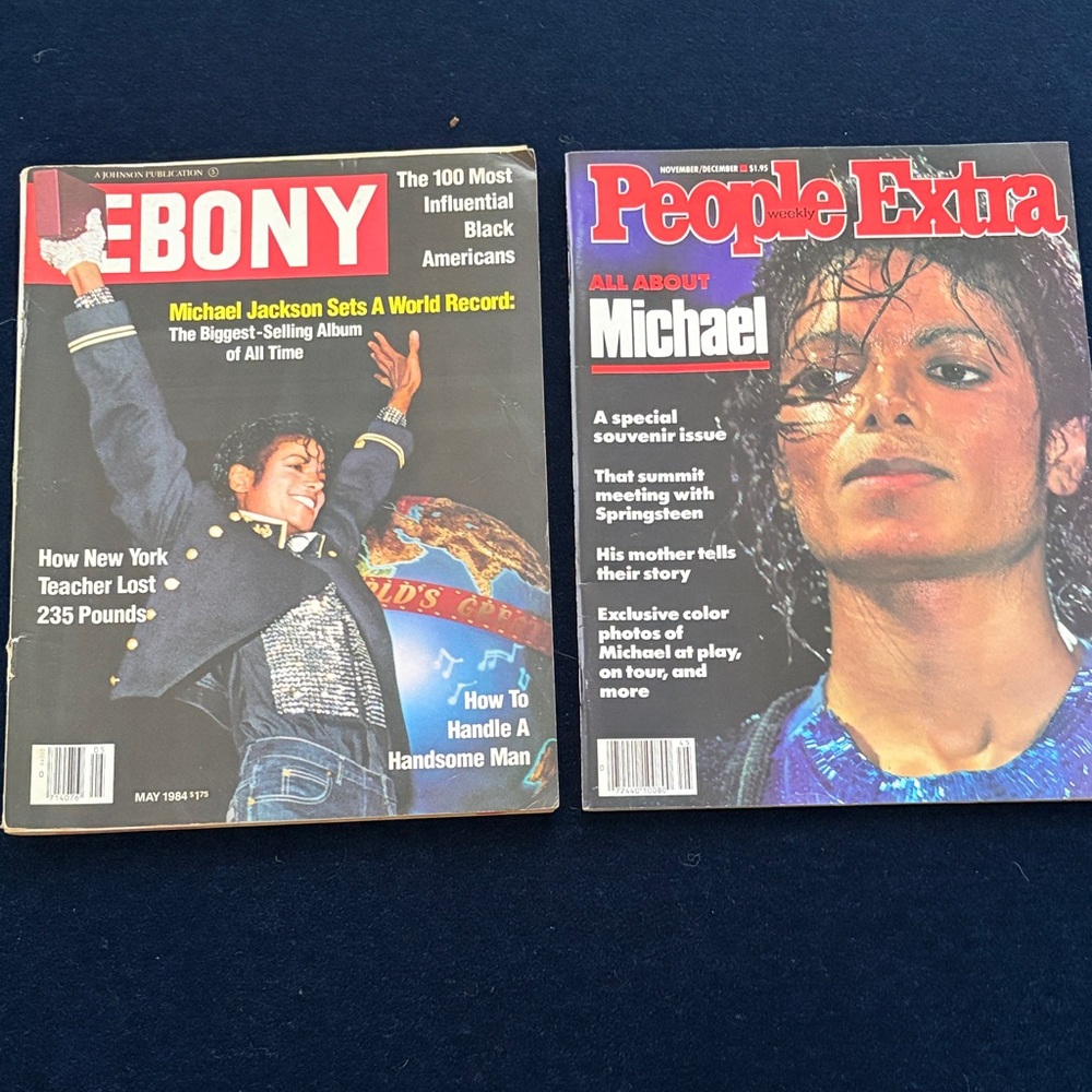 Michael Jackson Collector Magazine Set - Ebony & People Extra (Black Covers)